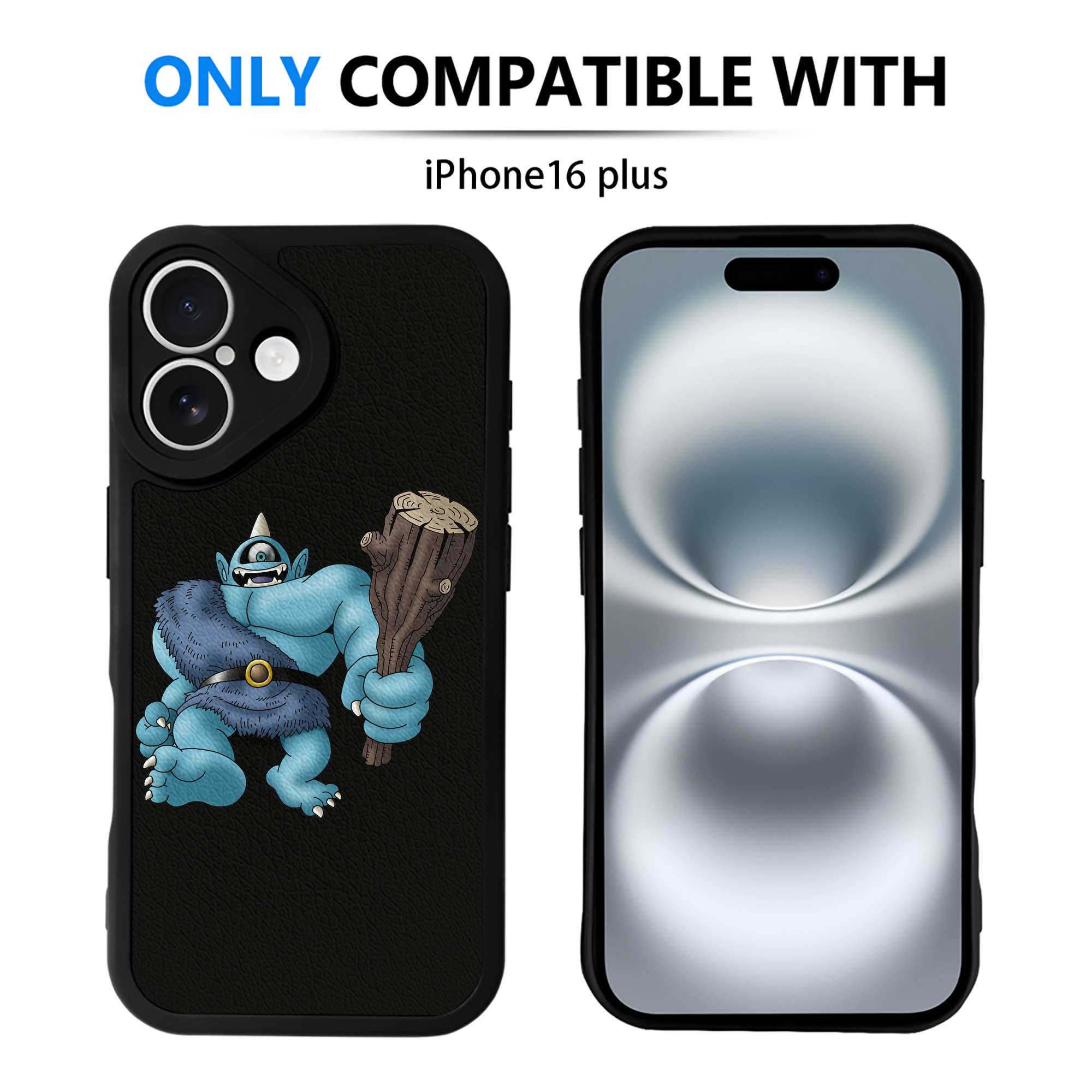 （画像用） ドラゴンクエスト Doragon Kuesuto Dragon Quest 【iPhone 16シリーズ対応】シリコンスマホケース（レザー調） 材質：シリコン